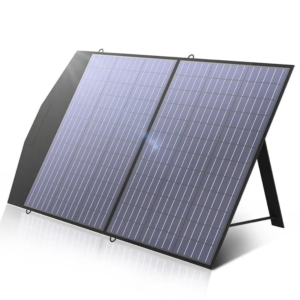 Foldable solar panel for e.g. generator, 18 V, 100 W leisure camping Foldable solar panel for e.g. generator, 18 V, 100 W leisure camping